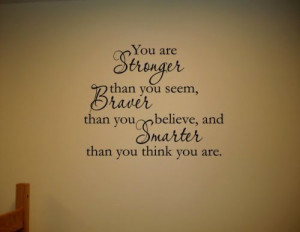 You are stronger quote