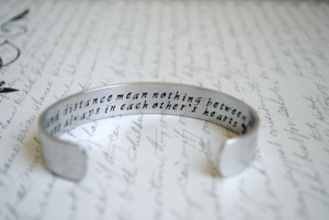 Time and distance mean nothing between Sisters Secret Message Cuff ...