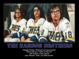 Hanson Son Slap Shot Fame Scores