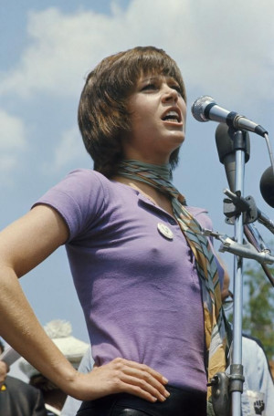 Jane Fonda - anti Vietnam war rally - 1970