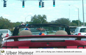 The only hat to wear in a convertible.