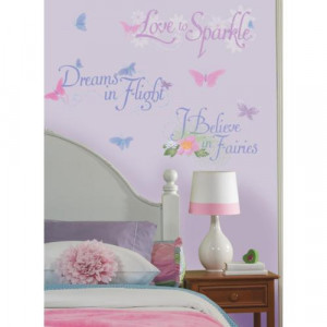 ... PHRASES wall stickers 15 Glitter decals PIXIE DUST POWER quotes