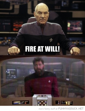 fire at will star trek tv scene show picard sci fi funny pics pictures ...