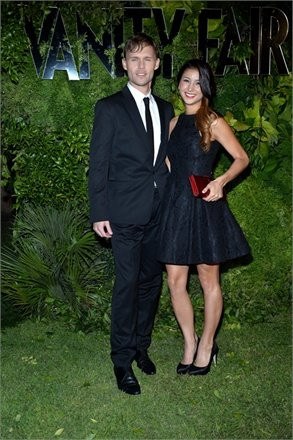 Scott Haze & Elissa Shay attend the Vanity Fair party, Venice, Italy ...