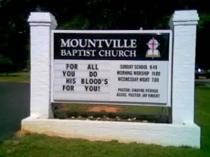 This sign beat out the original choice 