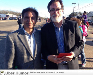 My dad casually met an incognito Stephen Colbert in Selma, AL ...