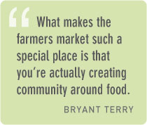 How do farmers markets build community?