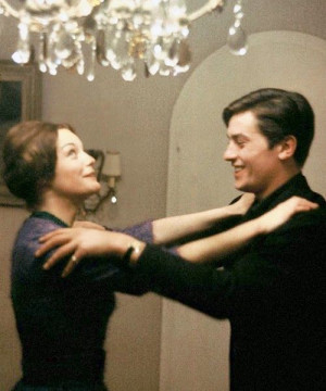 Romy Schneider and Alain Delon
