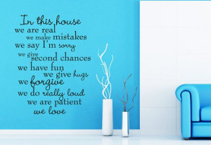 ... Vinyl Decal Wall Art Home Decor - In our Home quote on Etsy, $29.95