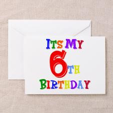 6th Birthday Greeting Cards (Pk of 10) for
