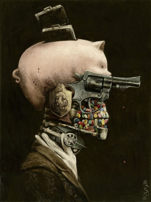 Gothic Illustrations and Drawings by Santiago Caruso