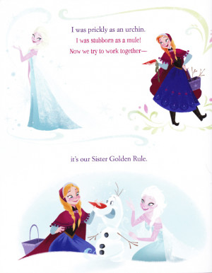 Elsa and Anna A Sister More Like Me Book Illustrations