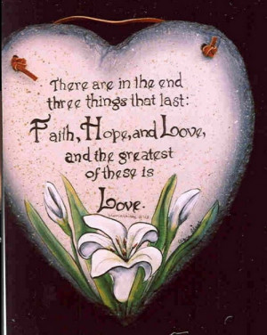 bible quotes on faith hope and love