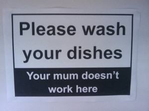 Funny signsA funny sign put in a restaurantPlease wash your dishes ...