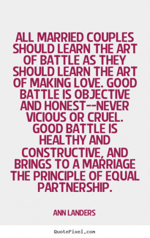 All married couples should learn the art of battle as they should ...