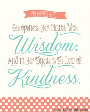 reminder and Free Printable from LDS Printables . Frame this quote ...