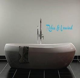 Details about Relax and Unwind quote bathroom wall bedroom living wall ...