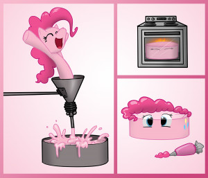 Pin Pinkie Pie Reacting With Baby Cakes Cloud Animated Cake On Picture