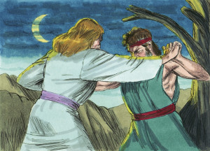 Jacob Was Left Alone Night And Wrestled With The Angel Lord