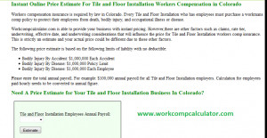 ... workers compensation insurance due to the level of risk associated