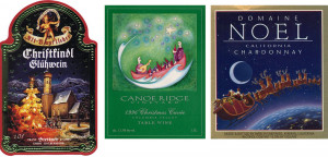 Christmas Wine Labels Authentic wine labels