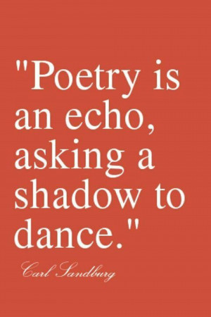 Ask your students to interpret Carl Sandburg's definition of poetry.