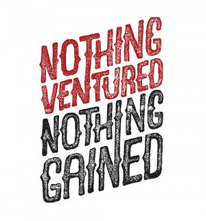 Motivational Typography Quote Take Risks