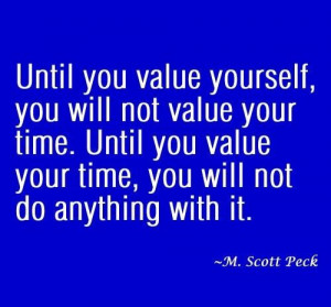Value yourself quote