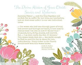 ... by Kristin Clove }: April Visiting Teaching Message - Free printable