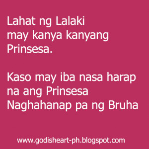 Lahat ng lalaki may kanya kanyang Prinsesa. Kaso may iba nasa harap na ...