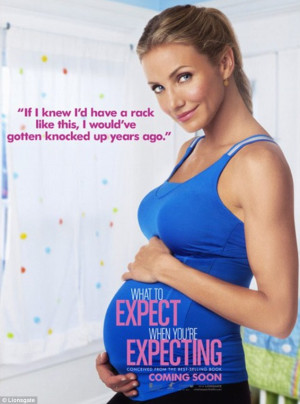 ... baby bump in a new cheeky poster for the upcoming film What To Expect