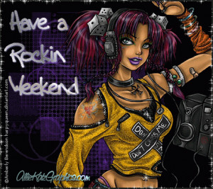Cool anime wishes you rocking weekend