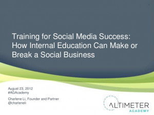 Training for Social Media Success
