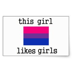 This Girl Likes Girls Bisexual Bi Pride Sticker