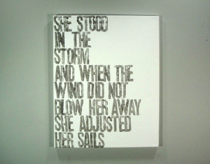Motivational Quotes She Stood The Storm