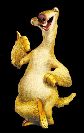 ... he always kind of reminded me of sid the sloth from the ice age movies