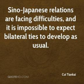 Cui Tiankai - Sino-Japanese relations are facing difficulties, and it ...