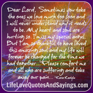 miss my special angel...