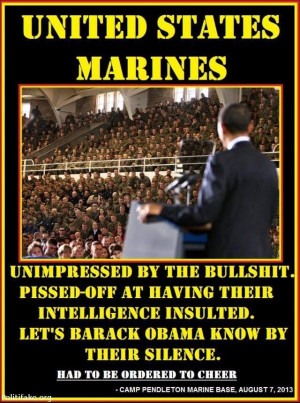 Marines...we can spot a fake a mile away!