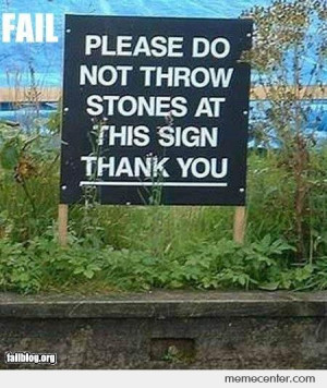 Funny Thank You Signs