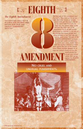 8th amendment the 8th amendment prohibits federal government from ...