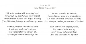 poems for mothers memorial poems for mothers dear mom in heaven poem ...