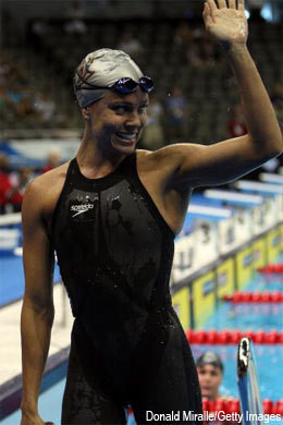 Natalie Coughlin reclaims her world mark in the 100-metre backstroke ...