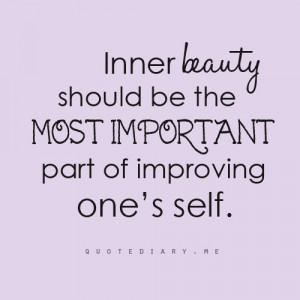 Be beautiful inside and out