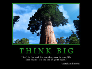 Motivational wallpaper on Think Big : And in the end it’s not the ...
