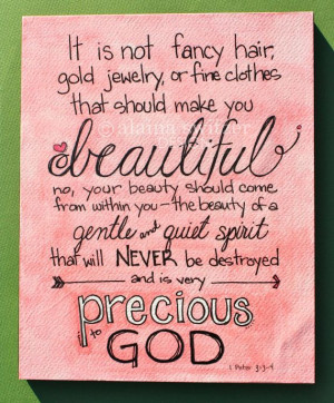 Precious To God hand lettered bible verse by AlainaSwitzerDesign, $30 ...