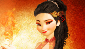 disney fire flames frozen elsa queen elsa chinese new year 2014 ...