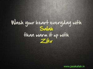 Islamic quotes salah zikr