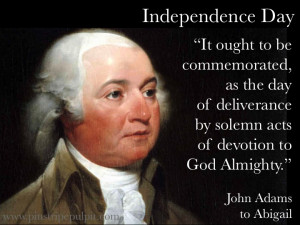 John Adams to Abigail on the Celebration of Independence