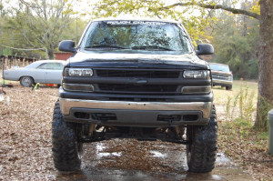Not a pewter truck but its a black grille. Its the stock grille, black ...